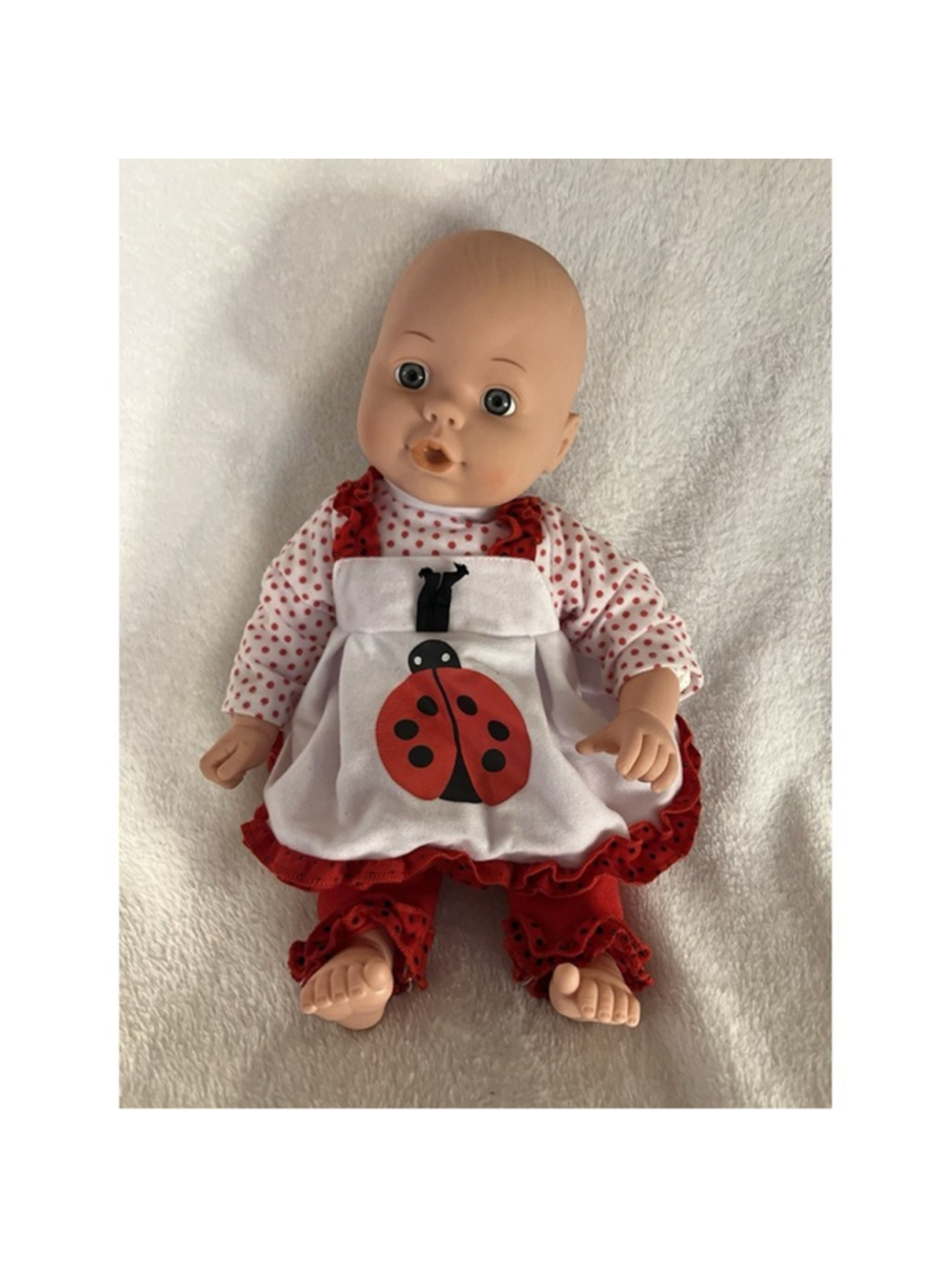 Cititoy 2001 Baby Boy Doll W/ binky Removable Clothing Blue Eyes ADORABLE OUTFIT